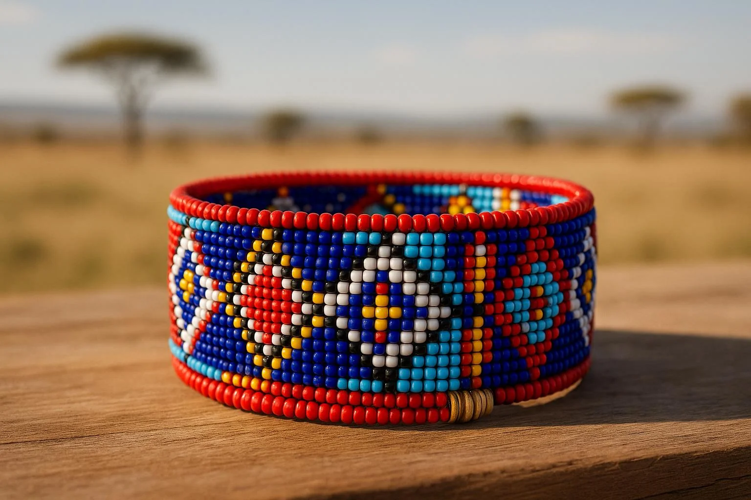 Handcrafted beaded bracelet by Esidai Savanna Creations